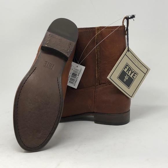 FRYE CARA SHORT Boots Cognac - Picture 5 of 6